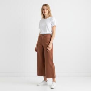 Creatures of Comfort Pants Size 0 Cotton Linen Wide Leg Rust Made USA